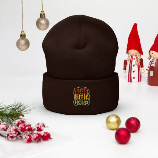 Santa Little Helper Cuffed Beanie - Image 3