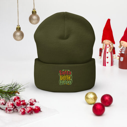 Santa Little Helper Cuffed Beanie - Image 13