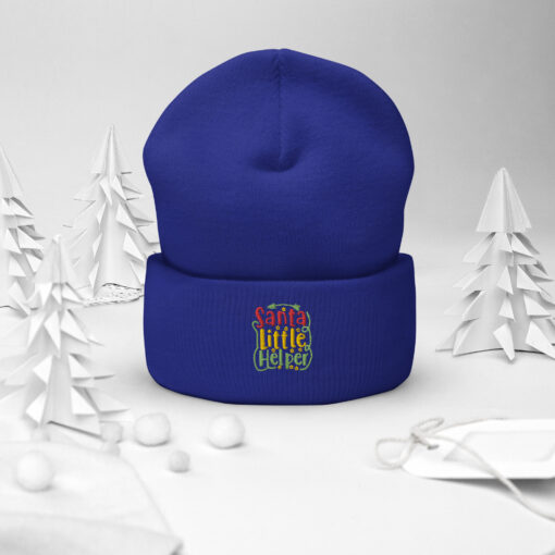 Santa Little Helper Cuffed Beanie - Image 10