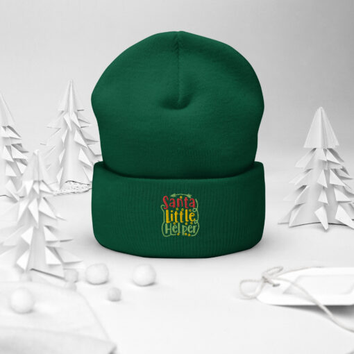 Santa Little Helper Cuffed Beanie - Image 16