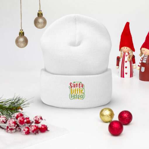 Santa Little Helper Cuffed Beanie - Image 23