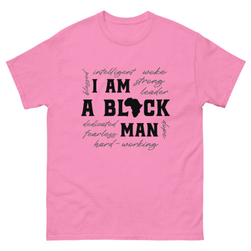 I Am a Black Man Men's Classic Crew Neck T-Shirt - Image 4