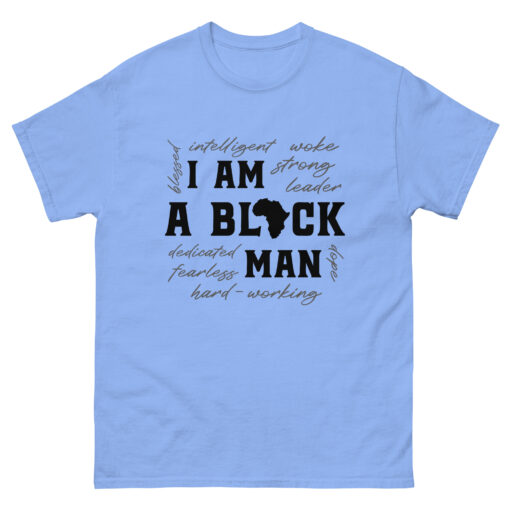 I Am a Black Man Men's Classic Crew Neck T-Shirt - Image 6