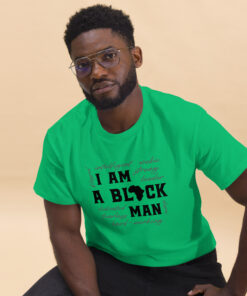 I Am a Black Man Men’s Classic Crew Neck T-Shirt