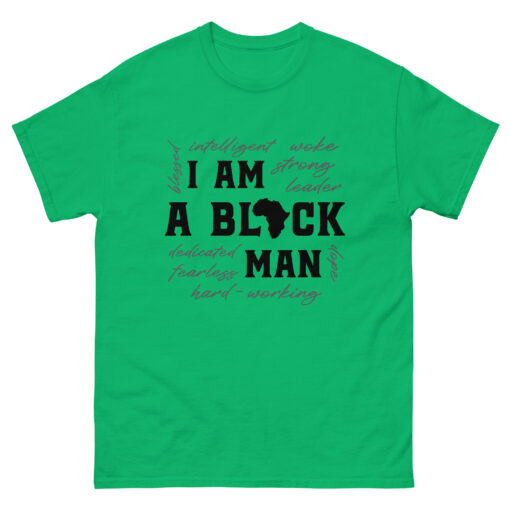 I Am a Black Man Men's Classic Crew Neck T-Shirt - Image 2