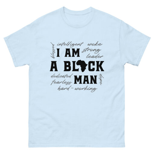 I Am a Black Man Men's Classic Crew Neck T-Shirt - Image 18