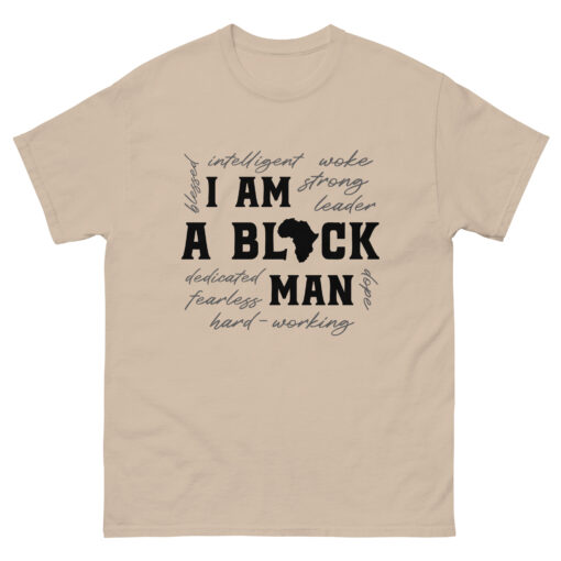 I Am a Black Man Men's Classic Crew Neck T-Shirt - Image 12