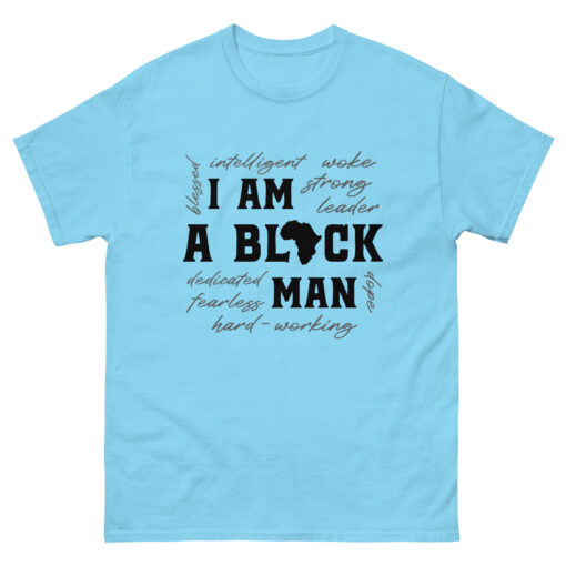 I Am a Black Man Men's Classic Crew Neck T-Shirt - Image 14