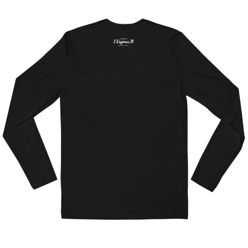 Camping Hair Don't Care Men's Long Sleeve Fitted Crew - Image 3