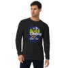 Camping Hair Don’t Care Men’s Long Sleeve Fitted Crew