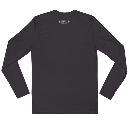 Camping Hair Don't Care Men's Long Sleeve Fitted Crew - Image 5