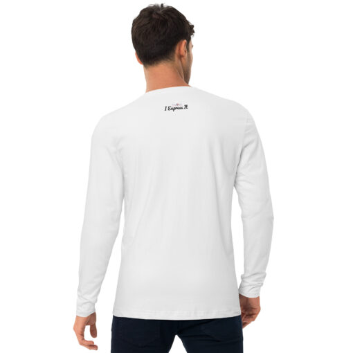 Camping Hair Don't Care Men's Long Sleeve Fitted Crew - Image 4