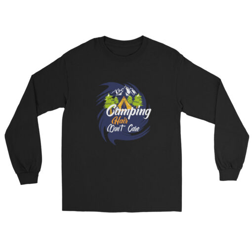 Camping Hair Don't Care Men’s Long Sleeve T-Shirt