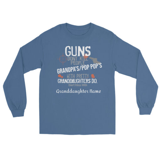 Pretty Granddaughter's Men’s Long Sleeve Shirt - Image 7