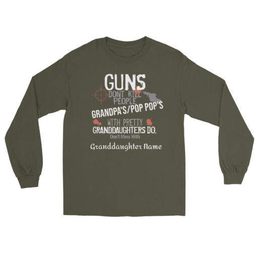 Pretty Granddaughter's Men’s Long Sleeve Shirt - Image 20