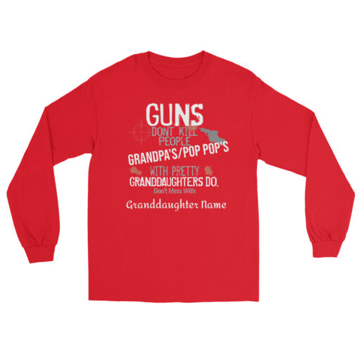 Pretty Granddaughter's Men’s Long Sleeve Shirt - Image 4