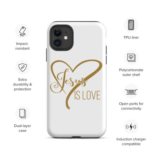 Jesus is Love Tough Case for iPhone® - Image 2