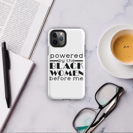 Powered by the Black Women Before Me Tough Case for iPhone® - Image 3