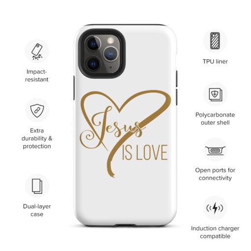 Jesus is Love Tough Case for iPhone® - Image 4