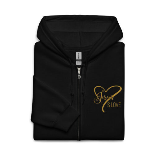 Women's Jesus is Love (Unisex) Heavy Blend Zip Hoodie - Image 4