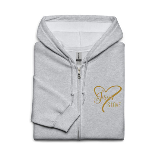 Men's Jesus is Love Unisex Heavy Blend Zip Hoodie - Image 8