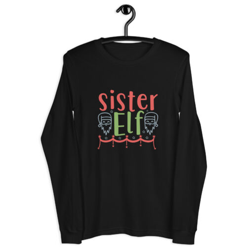 Sister Elf (Unisex) Long Sleeve Tee - Image 3