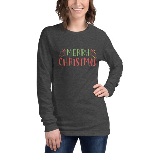 Merry Christmas (Unisex) Long Sleeve Tee - Image 10