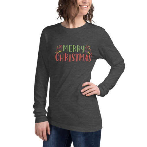 Merry Christmas (Unisex) Long Sleeve Tee - Image 11