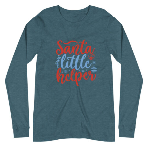 Santa Little Helper (Unisex) Long Sleeve T-Shirt - Image 19