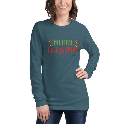 Merry Christmas (Unisex) Long Sleeve Tee - Image 19