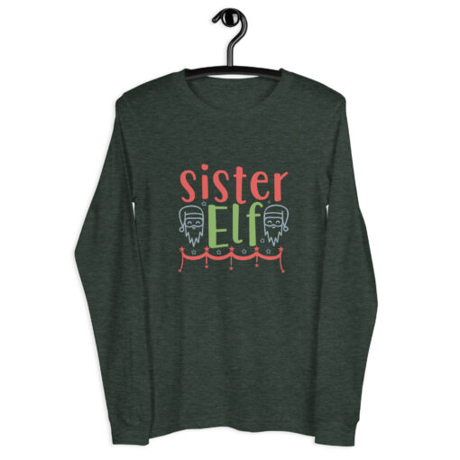 Sister Elf (Unisex) Long Sleeve Tee - Image 11