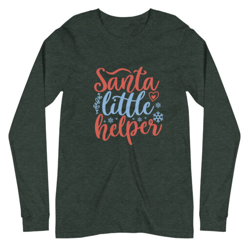 Santa Little Helper (Unisex) Long Sleeve T-Shirt