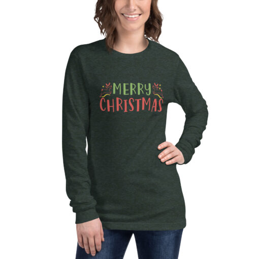 Merry Christmas (Unisex) Long Sleeve Tee - Image 7