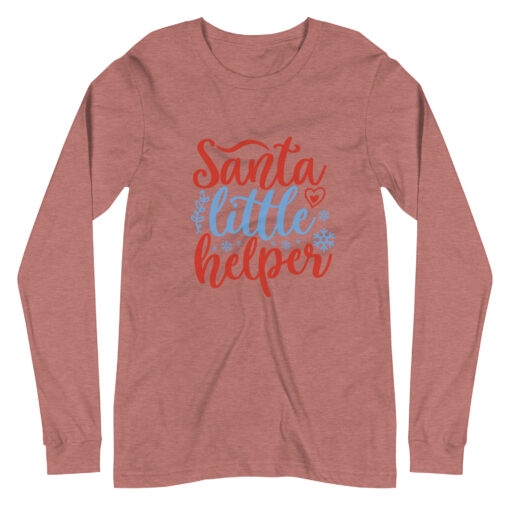 Santa Little Helper (Unisex) Long Sleeve T-Shirt - Image 23