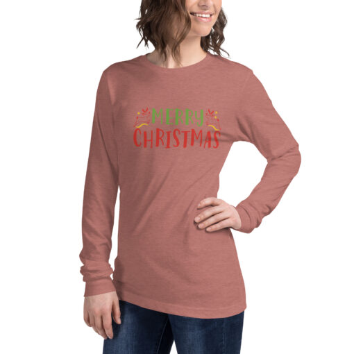 Merry Christmas (Unisex) Long Sleeve Tee - Image 25