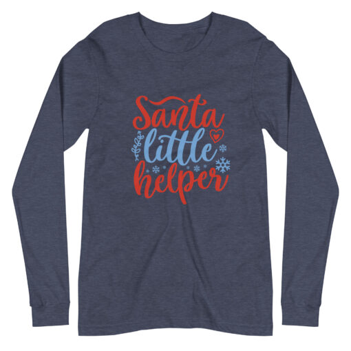 Santa Little Helper (Unisex) Long Sleeve T-Shirt - Image 17