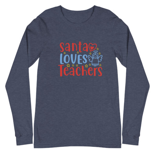 Santa Loves Teachers (Unisex) Long Sleeve Tee - Image 17