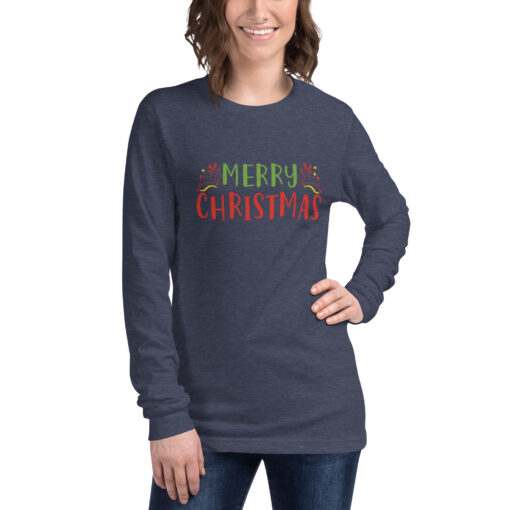 Merry Christmas (Unisex) Long Sleeve Tee - Image 16