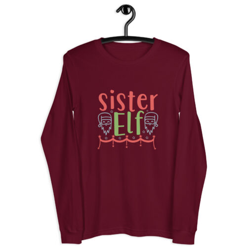 Sister Elf (Unisex) Long Sleeve Tee - Image 7