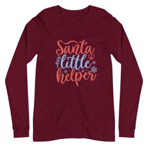 Santa Little Helper (Unisex) Long Sleeve T-Shirt - Image 8