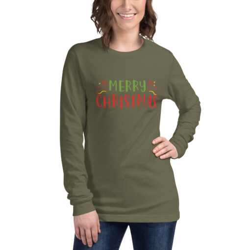 Merry Christmas (Unisex) Long Sleeve Tee - Image 9