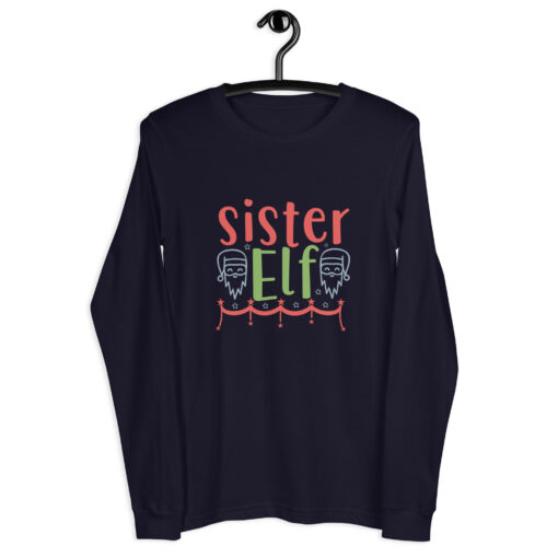 Sister Elf (Unisex) Long Sleeve Tee - Image 5