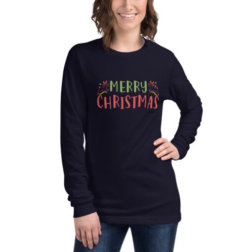 Merry Christmas (Unisex) Long Sleeve Tee - Image 4