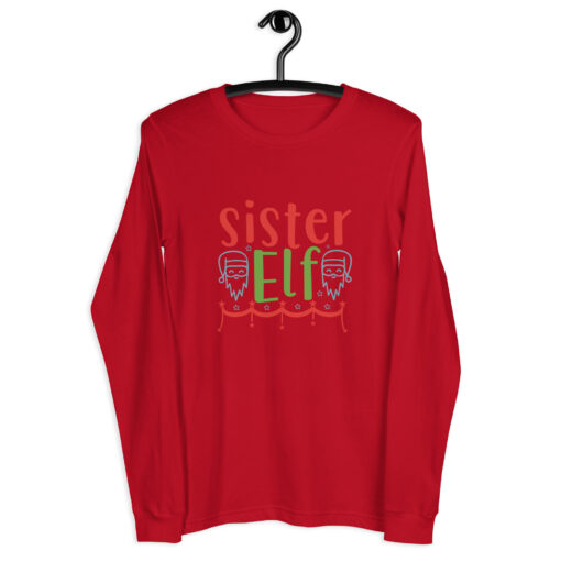 Sister Elf (Unisex) Long Sleeve Tee - Image 9