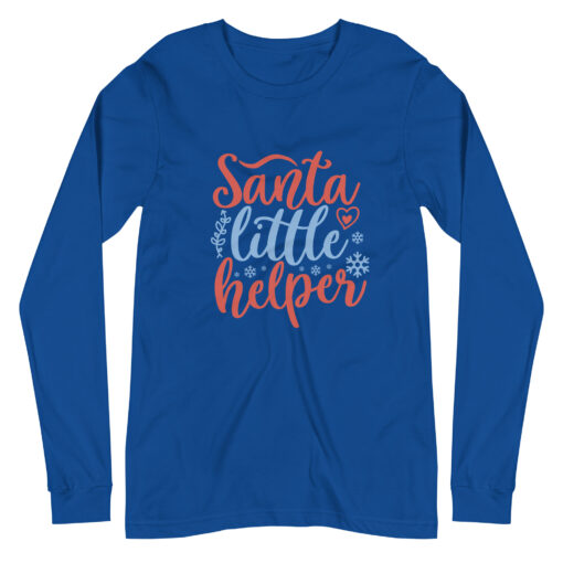 Santa Little Helper (Unisex) Long Sleeve T-Shirt - Image 15