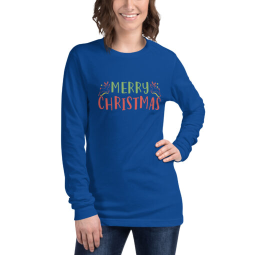 Merry Christmas (Unisex) Long Sleeve Tee - Image 13