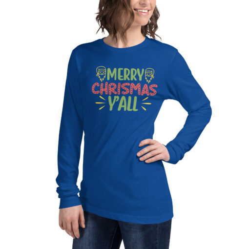 Merry Christmas Y'all (Unisex) Long Sleeve Tee - Image 7