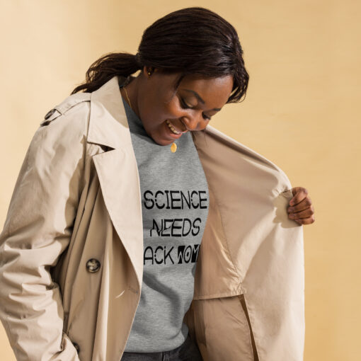 Science Needs Black Women (Unisex) Premium Sweatshirt - Image 7