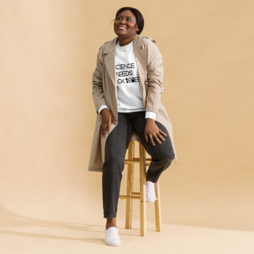 Science Needs Black Women (Unisex) Premium Sweatshirt - Image 10