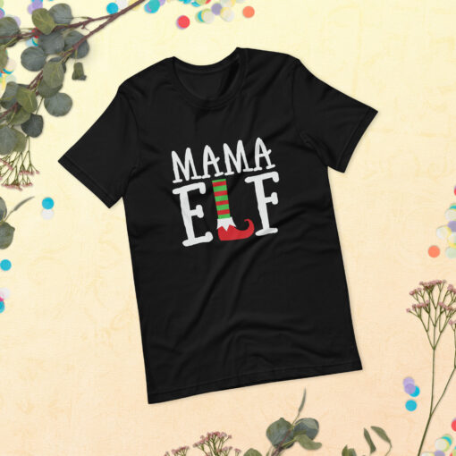 Mama Elf Unisex T-Shirt - Image 2